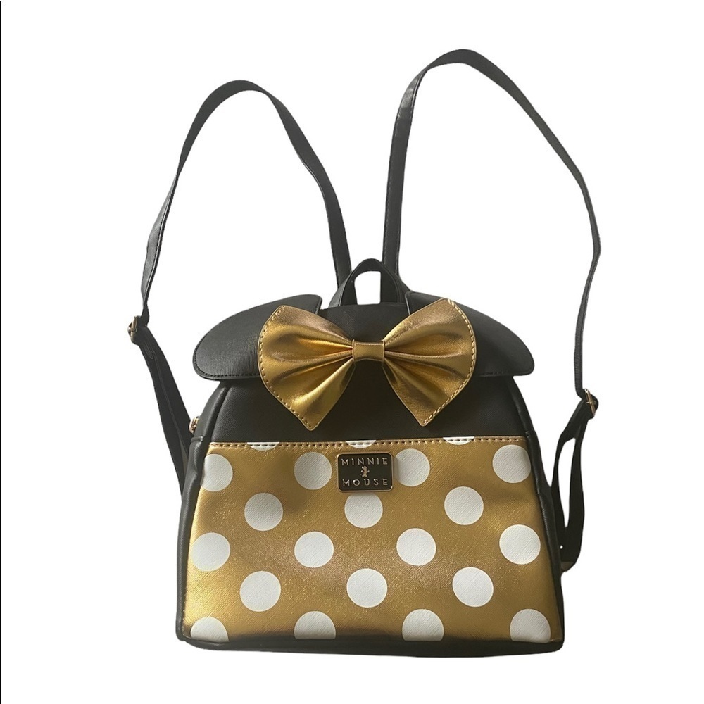 MINNIE MOUSE BACKPACK-BLACK AND GOLD